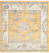 Unique Loom Paragon T-PRGN1 Yellow Area Rug Square Top-down Image
