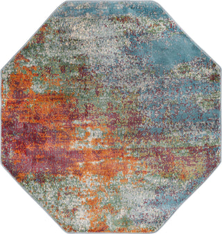 Unique Loom Paragon T-PRGN3 Multi Area Rug Octagon Top-down Image