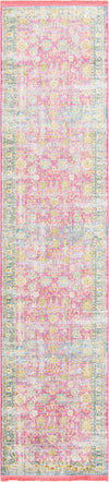 Unique Loom Paragon T-PRGN4 Pink Area Rug Runner Top-down Image