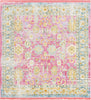 Unique Loom Paragon T-PRGN4 Pink Area Rug Square Top-down Image