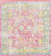Unique Loom Paragon T-PRGN4 Pink Area Rug Square Top-down Image