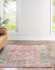 Unique Loom Paragon T-PRGN4 Pink Area Rug Square Lifestyle Image