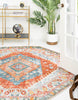 Unique Loom Paragon T-PRGN7 Salmon Area Rug Octagon Lifestyle Image