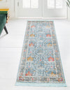 Unique Loom Paragon T-PRGN8 Blue Area Rug Runner Lifestyle Image