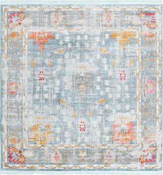 Unique Loom Paragon T-PRGN8 Blue Area Rug Square Top-down Image