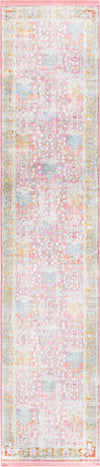 Unique Loom Paragon T-PRGN8 Pink Area Rug Runner Top-down Image