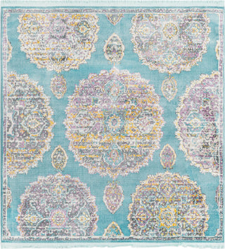 Unique Loom Paragon T-PRGN9 Blue Area Rug Square Lifestyle Image