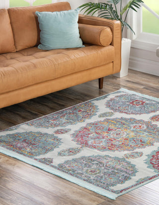 Unique Loom Paragon T-PRGN9 Cream Area Rug Square Lifestyle Image