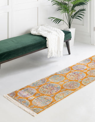 Unique Loom Paragon T-PRGN9 Orange Area Rug Runner Lifestyle Image