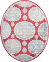 Unique Loom Paragon T-PRGN9 Red Area Rug Oval Lifestyle Image