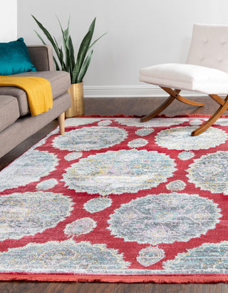 Unique Loom Paragon T-PRGN9 Red Area Rug Rectangle Lifestyle Image