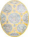 Unique Loom Paragon T-PRGN9 Yellow Area Rug Oval Lifestyle Image