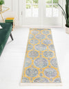Unique Loom Paragon T-PRGN9 Yellow Area Rug Runner Lifestyle Image