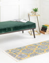 Unique Loom Paragon T-PRGN9 Yellow Area Rug Runner Lifestyle Image