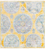 Unique Loom Paragon T-PRGN9 Yellow Area Rug Square Top-down Image