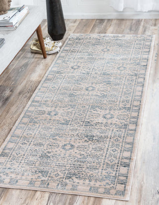 Unique Loom Paris T-G370b Beige Area Rug Runner Lifestyle Image