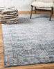 Unique Loom Paris T-G370b Blue Area Rug Rectangle Lifestyle Image Feature