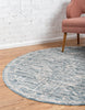 Unique Loom Paris T-G370b Blue Area Rug Round Lifestyle Image