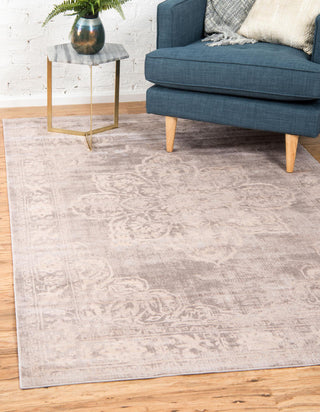 Unique Loom Paris T-G372 Gray Area Rug Rectangle Lifestyle Image Feature