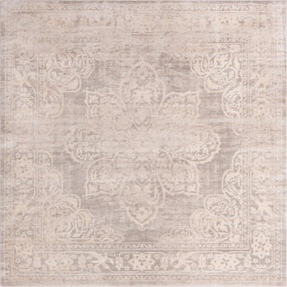 Unique Loom Paris T-G372 Gray Area Rug Square Top-down Image