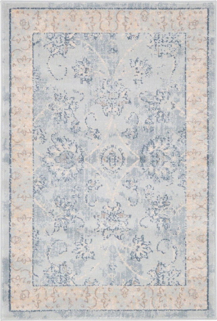 Unique Loom Paris T-G382A Light Blue Area Rug main image