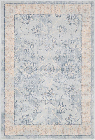 Unique Loom Paris T-G382A Light Blue Area Rug main image