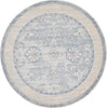 Unique Loom Paris T-G382A Light Blue Area Rug Round Lifestyle Image