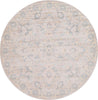 Unique Loom Paris T-G383A Gray Area Rug Round Top-down Image