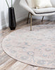 Unique Loom Paris T-G383A Gray Area Rug Round Lifestyle Image