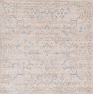 Unique Loom Paris T-G383A Gray Area Rug Square Lifestyle Image