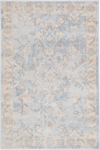 Unique Loom Paris T-G383A Light Blue Area Rug main image