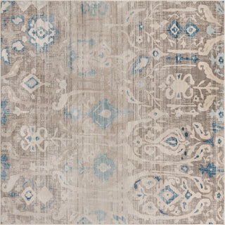 Unique Loom Paris T-G405B Dark Gray Area Rug Square Lifestyle Image