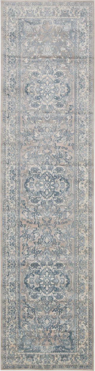 Unique Loom Paris T-G441A Dark Gray Area Rug Runner Lifestyle Image