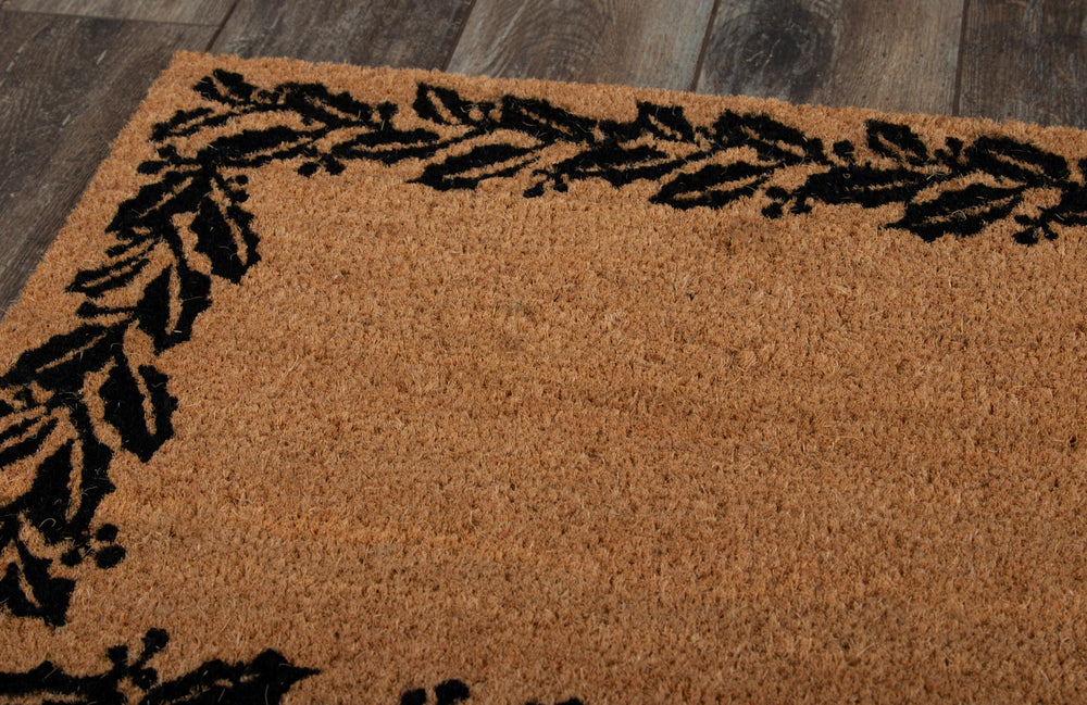 Momeni Park Holly Border PAR-5 Black Area Rug by Erin Gates