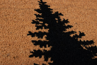 Momeni Park Evergreen Silhouette PAR-7 Black Area Rug by Erin Gates Close up