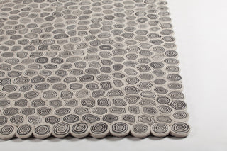 Chandra Patagonia PAT-46802 Black White Area Rug Corner Shot Feature