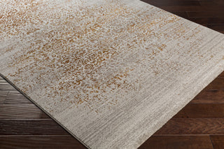 Surya Peachtree PCH-1001 Burnt Orange Taupe Lime Cream Area Rug Corner Image