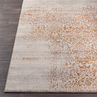 Surya Peachtree PCH-1001 Burnt Orange Taupe Lime Cream Area Rug Detail Image