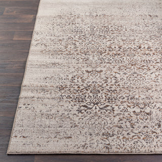 Surya Peachtree PCH-1003 Dark Brown Taupe Burnt Orange Cream Area Rug Detail Image