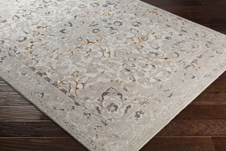 Surya Peachtree PCH-1011 Burnt Orange Dark Brown Taupe Cream Area Rug Corner Image