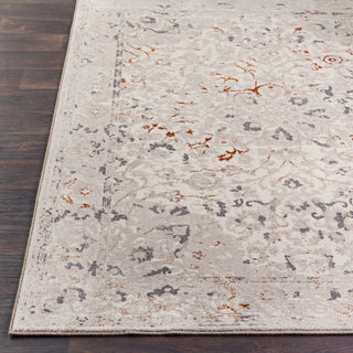 Surya Peachtree PCH-1011 Burnt Orange Dark Brown Taupe Cream Area Rug Detail Image