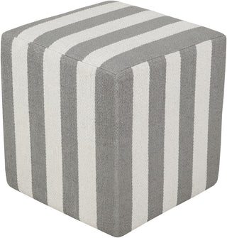 Surya Picnic PCPF-010 Gray Pouf