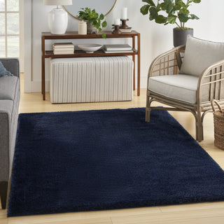 Nourison Pacific Shag PCS01 Navy Area Rug Room Image