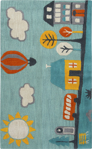 Rizzy Play Day PD587A Aqua Area Rug main image