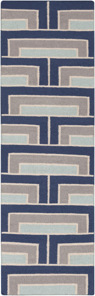 Surya Paddington PDG-2003 Navy Area Rug by Florence Broadhurst 2'6'' x 8' Runner