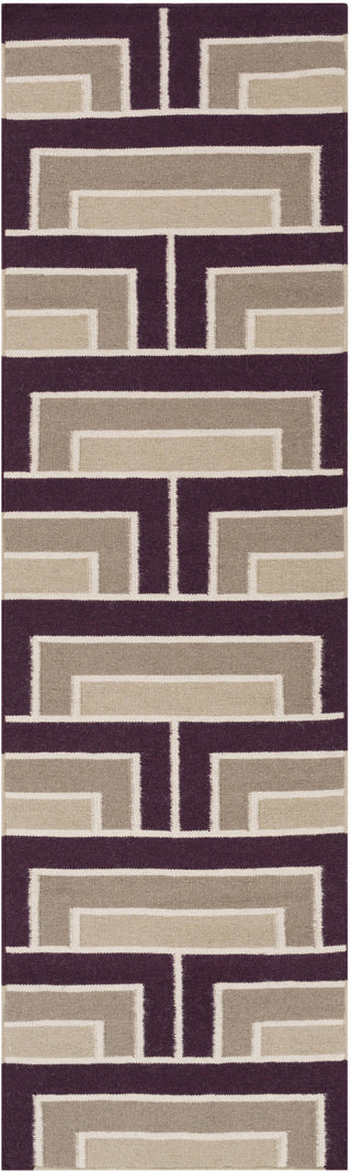 Surya Paddington PDG-2005 Eggplant Area Rug by Florence Broadhurst 2'6'' x 8' Runner