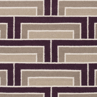 Surya Paddington PDG-2005 Eggplant Hand Woven Area Rug by Florence Broadhurst Sample Swatch