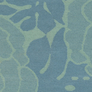 Surya Paddington PDG-2019 Teal Hand Woven Area Rug by Florence Broadhurst Sample Swatch