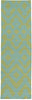 Surya Paddington PDG-2021 Teal Area Rug by Florence Broadhurst 2'6'' x 8' Runner