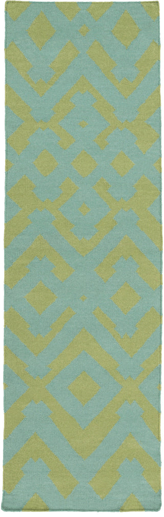 Surya Paddington PDG-2021 Teal Area Rug by Florence Broadhurst 2'6'' x 8' Runner